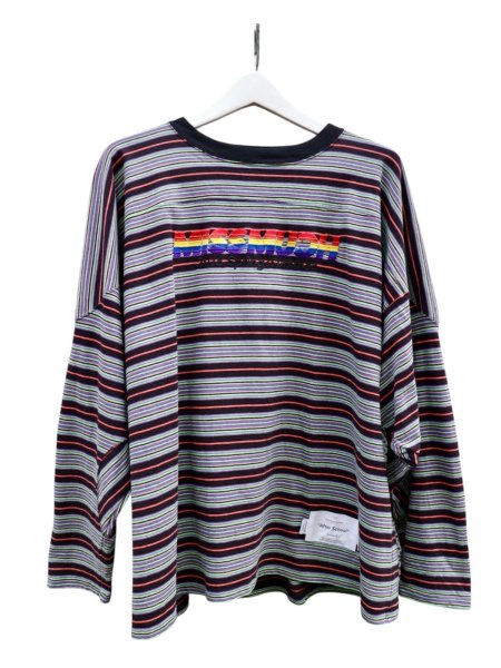 画像1: 【DAIRIKU ダイリク】MISSMUCH Border Football Tee ボーダー柄 フットボール Tシャツ ロンT (1)