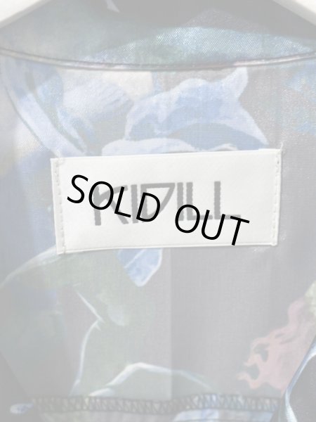 画像5: 【KIDILL キディル】バタリアン柄アロハシャツ 総柄 オープンカラーシャツ 開襟シャツ (5)