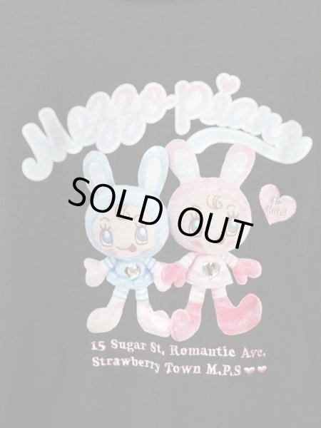 画像3: 【mezzo piano junior メゾピアノ】ラインストーン装飾プリントロンT 長袖カットソー (3)