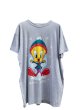 画像1: 【LOONEY TUNES ルーニー・テューンズ Warner Brosワーナー・ブラザース 】90's vintage 90年代 ヴィンテージ トゥイ―ティー プリントビッグTシャツ (1)