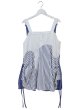 画像2: 【UN3D. アンスリード】WAVE LINE GATHER CAMISOLE ストライプ ウェーブライン ギャザー キャミソール ブラウス (2)