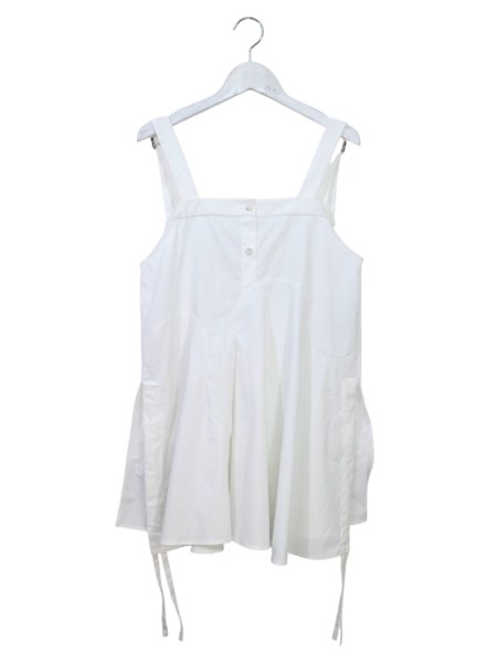 画像1: 【UN3D. アンスリード】WAVE LINE GATHER CAMISOLE ホワイト ウェーブライン ギャザー キャミソール ブラウス (1)