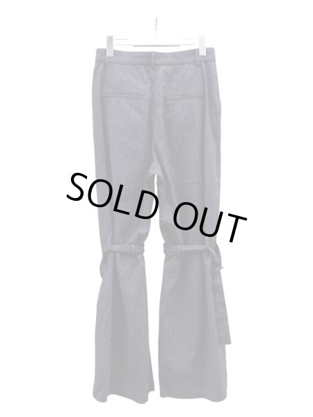 画像2: 【MAISON SPECIAL メゾンスペシャル】ストライプ柄ボンテージパンツ (2)