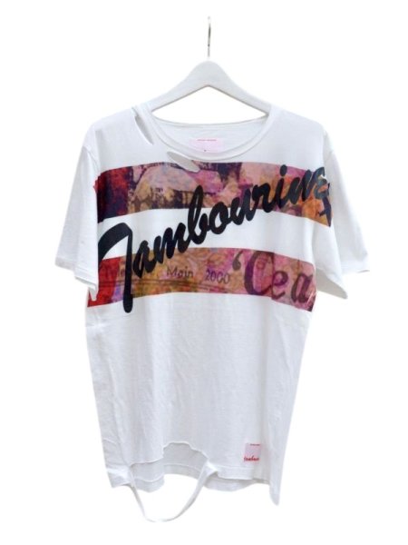 画像1: 【NOZOMI ISHIGURO ノゾミイシグロ】プリントTシャツ white × wolf (1)