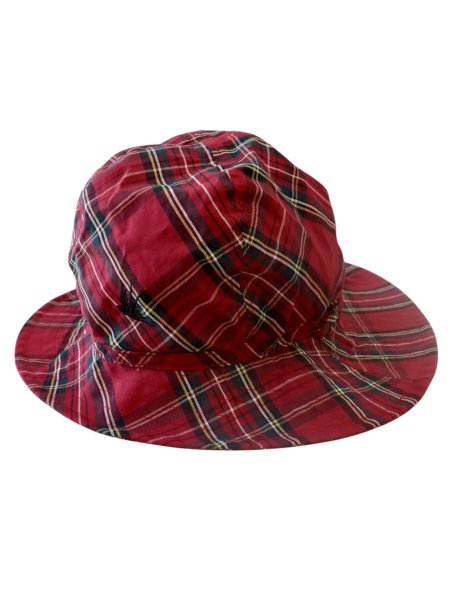 画像1: 【RhodolirioN ロドリリオン】Folding Hat - Plaid チェック柄 フォールディングハット (1)