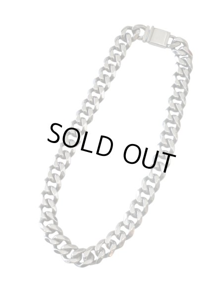 画像1: 【BLACK CLAW ブラッククロウ】316L Flat Link Chain Necklace サージステンレス チェーンネックレス (1)