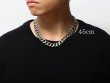 画像4: 【BLACK CLAW ブラッククロウ】316L Flat Link Chain Necklace サージステンレス チェーンネックレス (4)