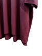 画像4: 【BISHOOL ビシュール】エンジ ウールギャバ地ビッグプルオーバーシャツ (4)