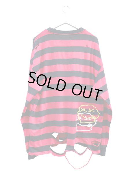 画像2: 【GALFY ガルフィー】 ビリビリボーダー ロンTee 長袖カットソー ロンT (2)