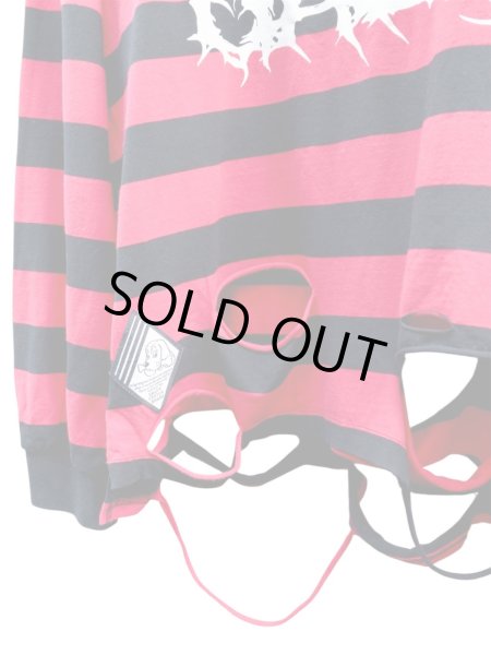 画像4: 【GALFY ガルフィー】 ビリビリボーダー ロンTee 長袖カットソー ロンT (4)