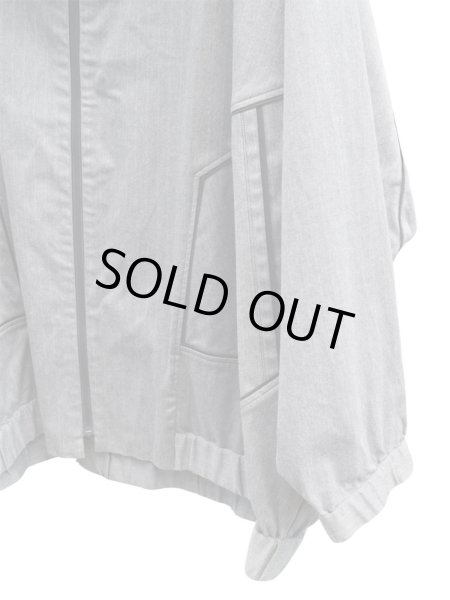 画像4: 【BALMUNG バルムング】グレーストライプ柄ハイネックビッグパーカー (4)