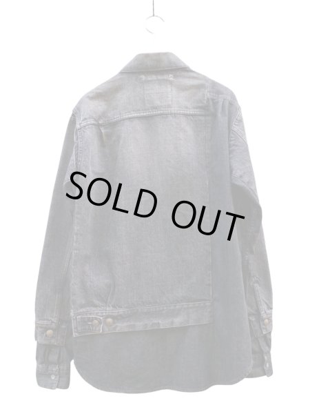 画像2: 【MIHARA YASUHIRO ミハラヤスヒロ】L字切替ドッキングデニムジャケット (2)