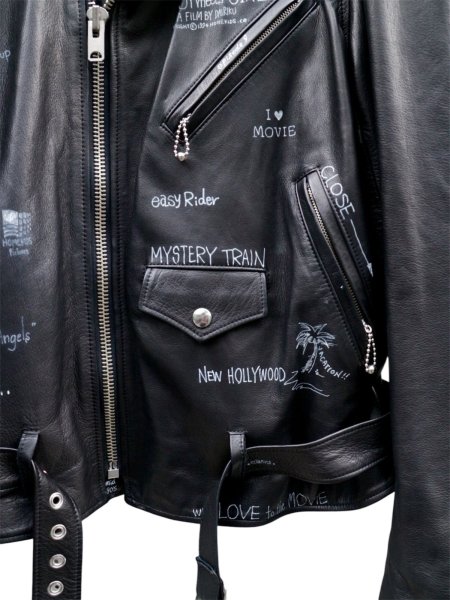 画像5: 【DAIRIKU ダイリク】Hand Painted Double Leather Jacket ハンドペイント ダブルレザーライダースジャケット 22着限定生産 (5)