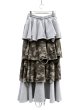 画像2: 【neith. TOKYO ネイス】Layered Crush Sweat Skirt レイヤード クラッシュ スウェットスカート (2)