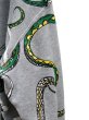 画像5: 【HIRO (現 KIDILL) × さとうかよ ヒロ】コラボ スネークグラフィック総柄プルオーバースウェットパーカー  (5)