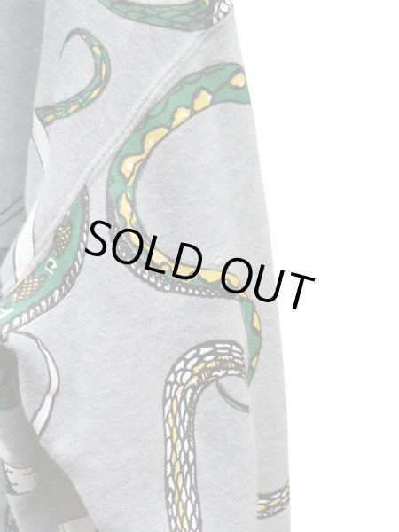 画像5: 【HIRO (現 KIDILL) × さとうかよ ヒロ】コラボ スネークグラフィック総柄プルオーバースウェットパーカー  (5)