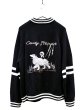 画像2: 【CANDY STRIPPER キャンディストリッパー】PEPE SOUVENIR KNIT JUMPER スーベニアニットブルゾン スカジャン ニットジャケット (2)