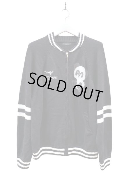 画像1: 【CANDY STRIPPER キャンディストリッパー】PEPE SOUVENIR KNIT JUMPER スーベニアニットブルゾン スカジャン ニットジャケット (1)