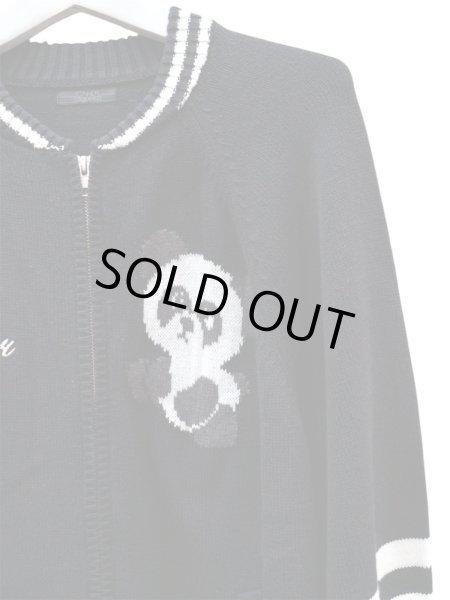 画像4: 【CANDY STRIPPER キャンディストリッパー】PEPE SOUVENIR KNIT JUMPER スーベニアニットブルゾン スカジャン ニットジャケット (4)