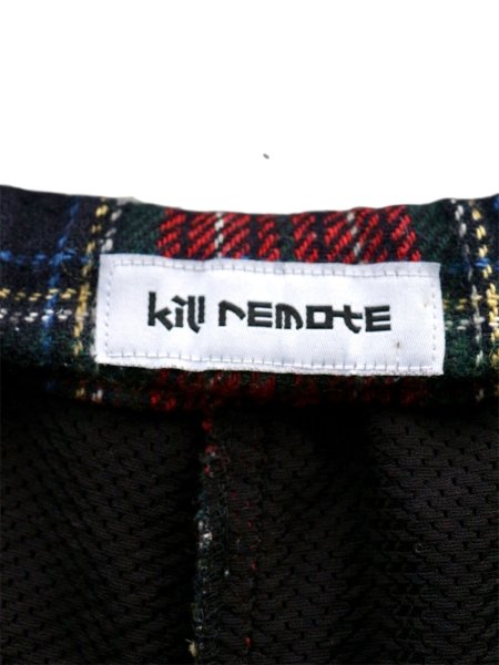 画像5: 【kill remote キルリモート】チェック柄切替デザインサルエルハーフパンツ (5)