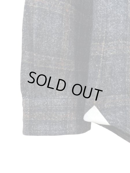 画像4: 【Aquellos Ojos Verdes BISHU アケヨス オホス ヴェルデス ビシュウ】Wide collar shirt チェック柄ウールシャツ (4)