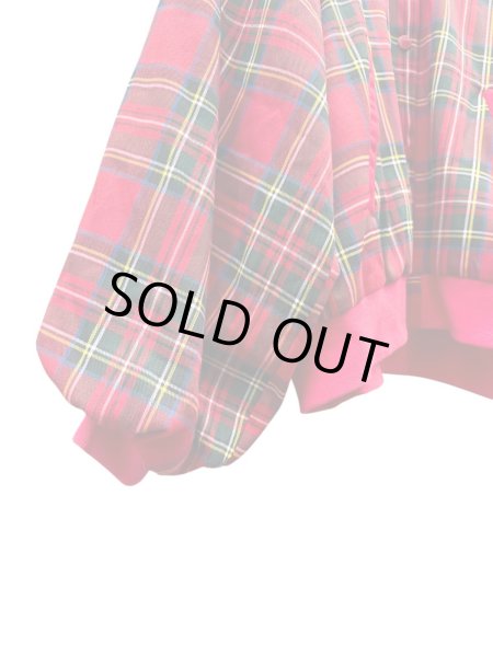 画像5: 【HEIHEI ヘイヘイ】タータンチェック柄 セーラーカラーブルゾン (5)