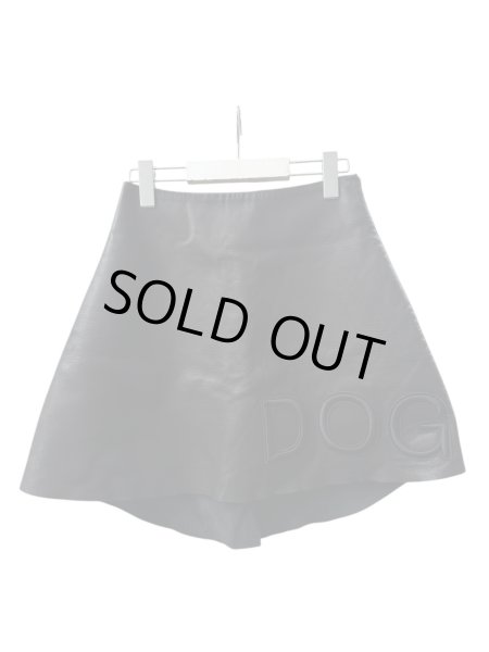 画像1: 【UNDER COVER アンダーカバー】DOG GOD 刺繍 レザースカート (1)