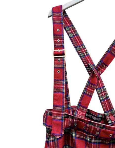 画像3: 【CANDY STRIPPER キャンディストリッパー】NEEDLELIKE PLEATS JUMPER スカート タータンチェック柄 プリーツ ジャンパースカート (3)