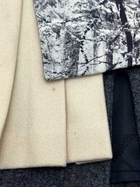 画像5: 【FACETASM ファセッタズム】レイヤードプリーツウールラップスカート (5)