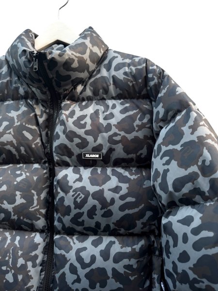 画像3: 【XLARGE エクストララージ】レオパード 迷彩柄 ダウンジャケット (3)