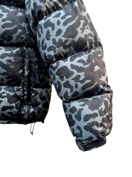 画像4: 【XLARGE エクストララージ】レオパード 迷彩柄 ダウンジャケット (4)