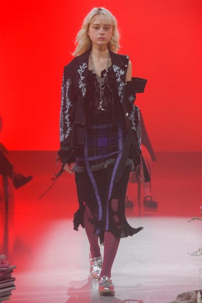 画像6: 【rurumu ルルムウ】broken check knit SK/チェックニットスカート (6)