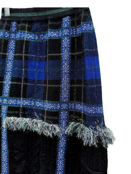 画像3: 【rurumu ルルムウ】broken check knit SK/チェックニットスカート (3)