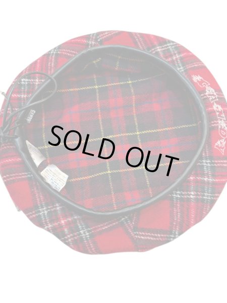 画像6: 【CANDY STRIPPER キャンディストリッパー】CHECK STAGGERED タータンチェック柄 ベレー帽 帽子 (6)