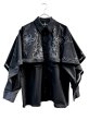 画像1: 【AULA AILA アウラアイラ】EMBROIDERY CAPE DESIGN SHIRT エンブロイダリーケープデザインシャツ (1)
