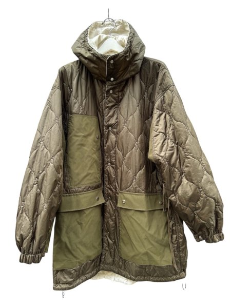 画像6: 【ANEI アーネイ】"ABY ST COAT REV" REVERSIBLE MILITARY COAT リバーシブル 中綿 ミリタリーコート (6)