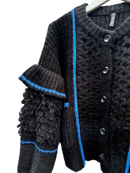 画像3: 【AULA AILA アウラアイラ】LOOP FRINGE KNIT CARDIGAN ループフリンジニットカーディガン  (3)