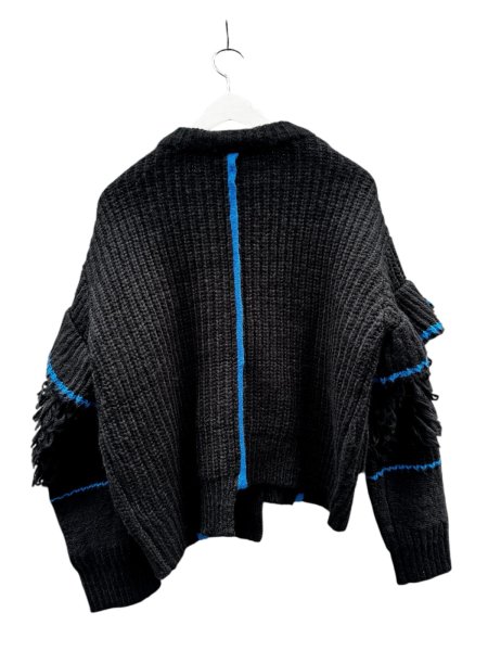 画像2: 【AULA AILA アウラアイラ】LOOP FRINGE KNIT CARDIGAN ループフリンジニットカーディガン  (2)