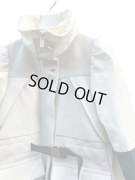 画像3: 【sacai サカイ】Wool Melton × Grosgrain Blouson メルトンウール × グログラン 切り替えブルゾン (3)