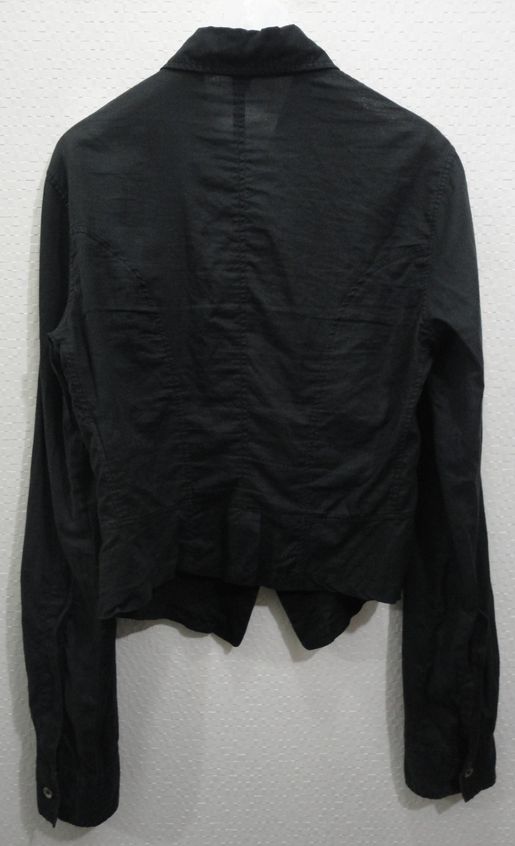 【USED】ANN DEMEULEMEESTER(アンドゥムルメステール) 黒シャツジャケット