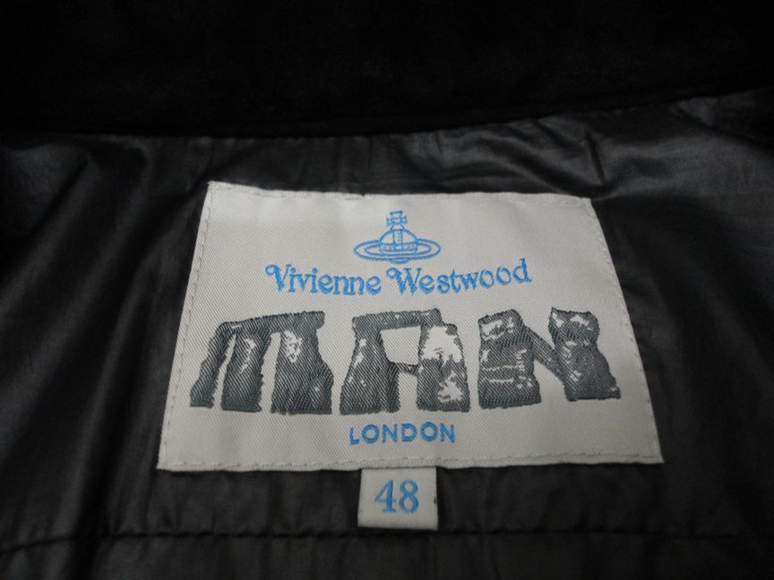 【USED】Vivienne Westwood MAN(ヴィヴィアンウエストウッド マン) レザー切替ジップデザイン中綿ジャケット