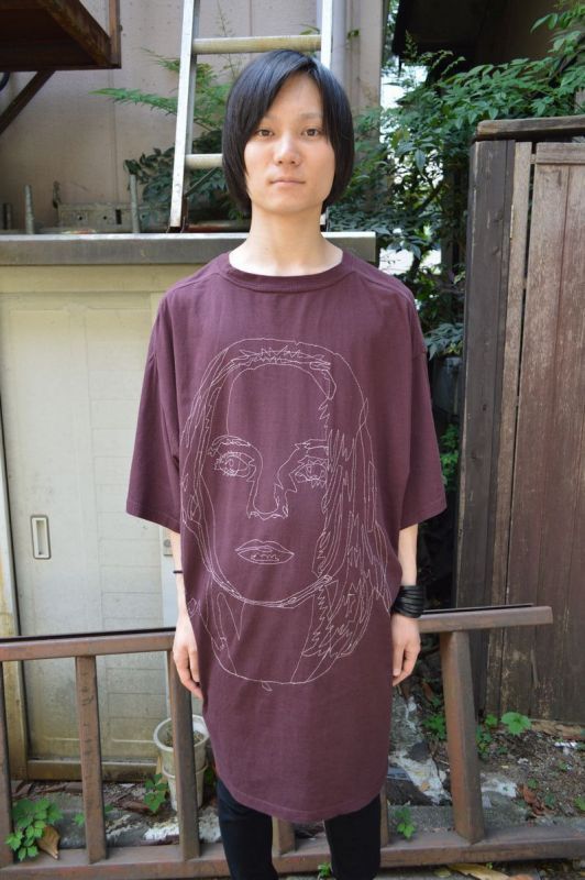 【USED】BLESS(ブレス)ステッチフェイスデザインビッグTシャツ