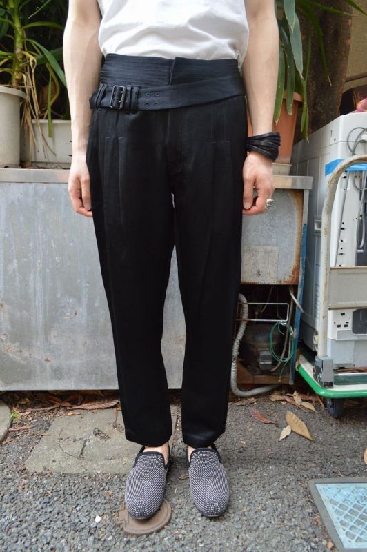 USED】ALEXANDER WANG(アレキサンダーワン)ベルト装飾ハイウエストパンツ