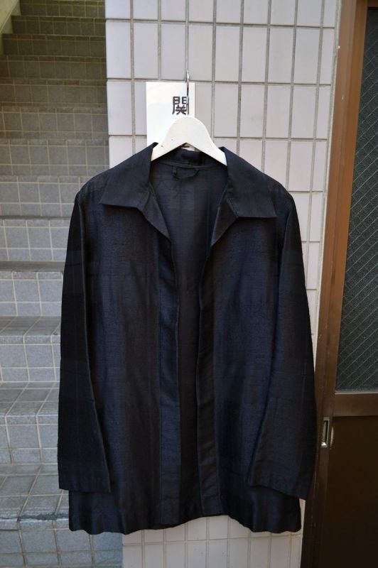 【Y's ワイズ】黒羽織りシャツジャケット