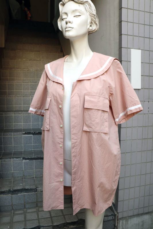 hazama  夏かしのセーラーカラーシャツ