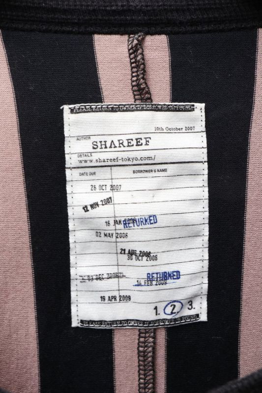 SHAREEF ストライプ ドルマンビッグTシャツ カットソー - Tシャツ 