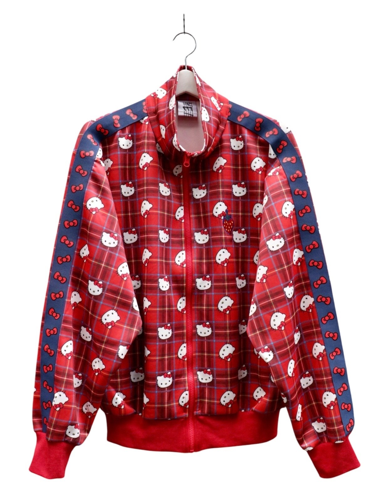 美品✨HEIHEI トラックジャケット 赤 ハート いちご フリーサイズ HEIHEI トラックジャケット 赤 ハート いちご - メルカリ